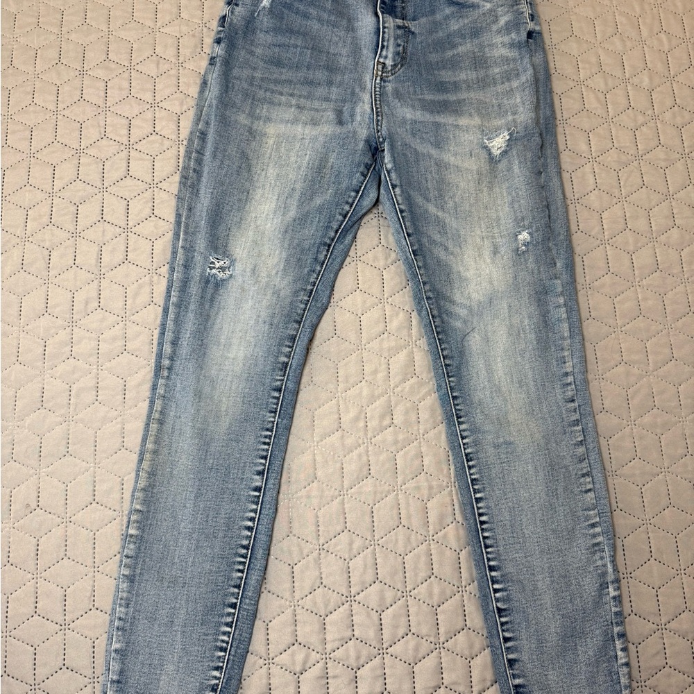 Refuge High Rise, Curvy Skinny Light Blue Denim Jeans Women’s size 7